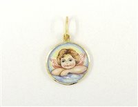 Pendant Gabriella Rivalta Amorini in Gold 1351-4609 - 1351-4609